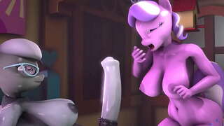 Futa Argjendi Lugë x Diamanti Tiara Facefuck-60FPS