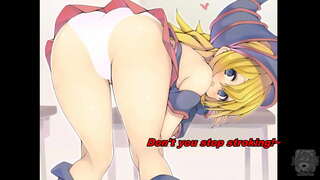 Yn dywyll Dewin Girl Anime JOI