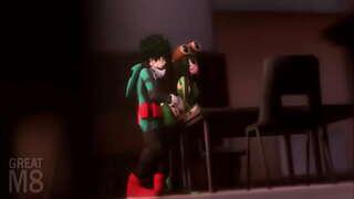 Fy Arwr Academi cymeriadau yn cael rhyw