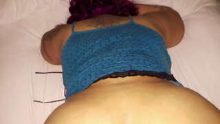 Néhány perc múlva a szexi BBW gf.